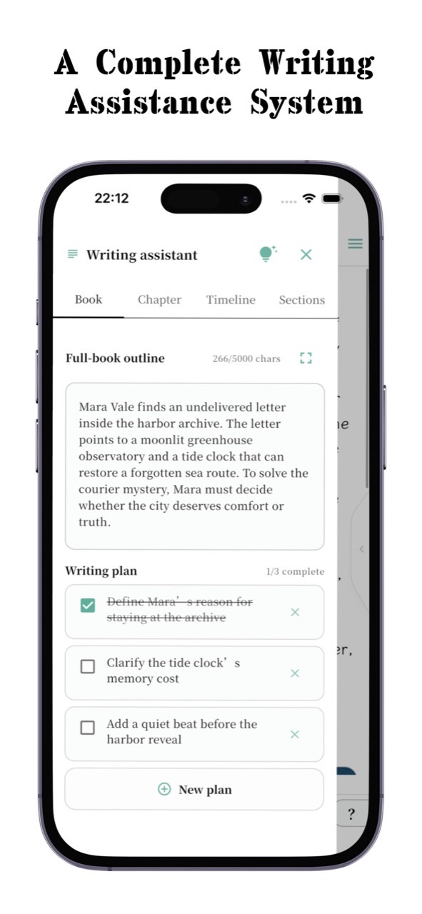 CardFlow chapter snapshot preview showing saved and restorable chapter versions